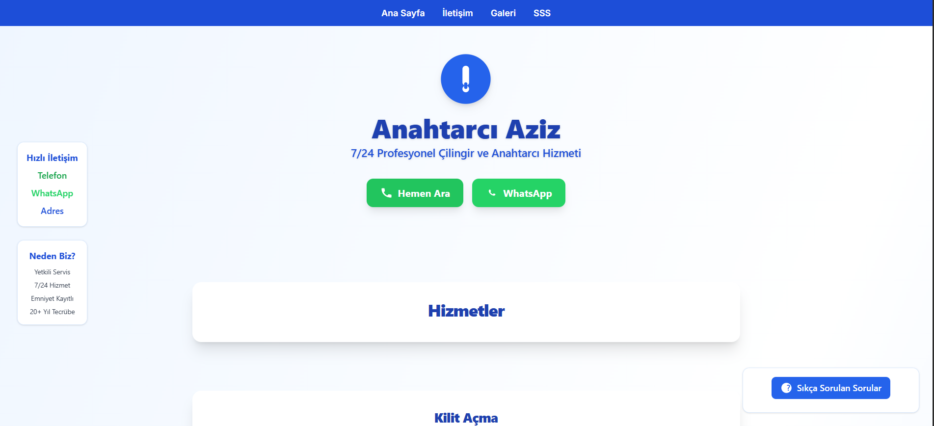 Anahtarcı Aziz - Çilingir Hizmetleri